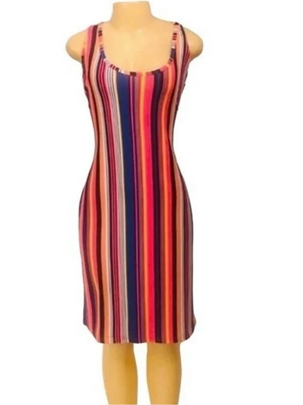 Full  Circle Sz 1X Women Dress Summer Striped